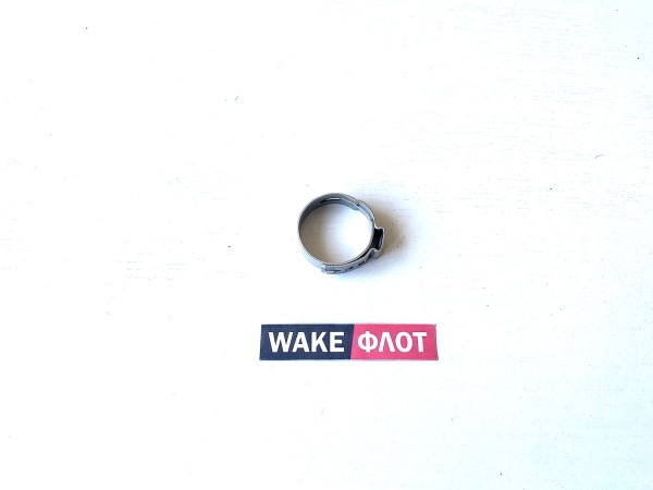 Хомут ушковый 29,6 мм усиленный, нерж сталь